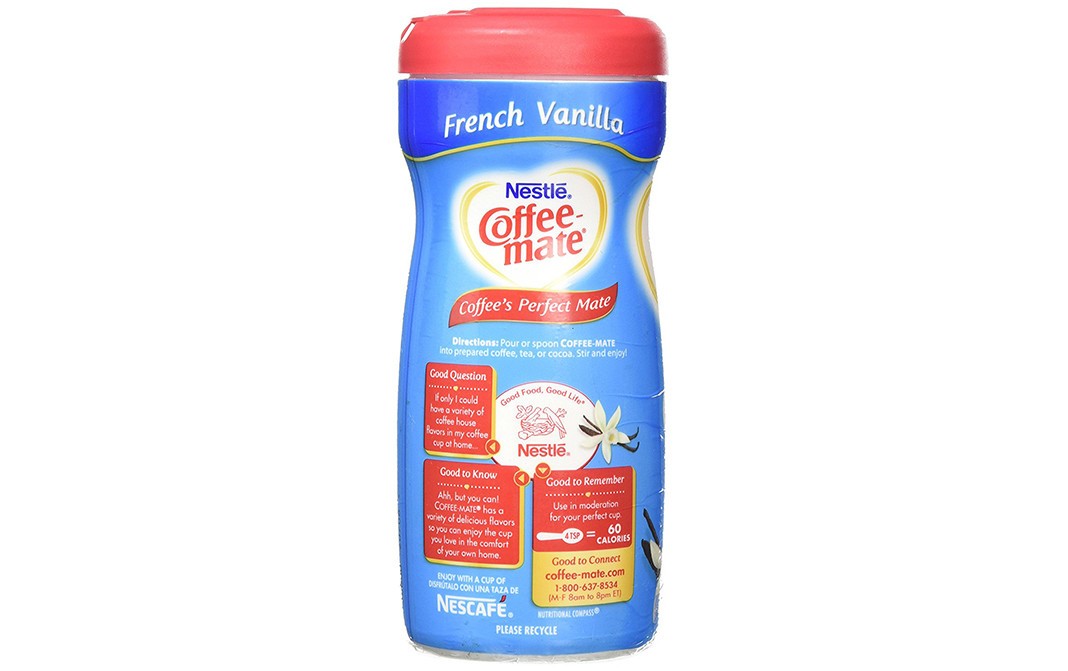 Nestle Coffee Mate, French Vanilla   Plastic Jar  425.2 grams